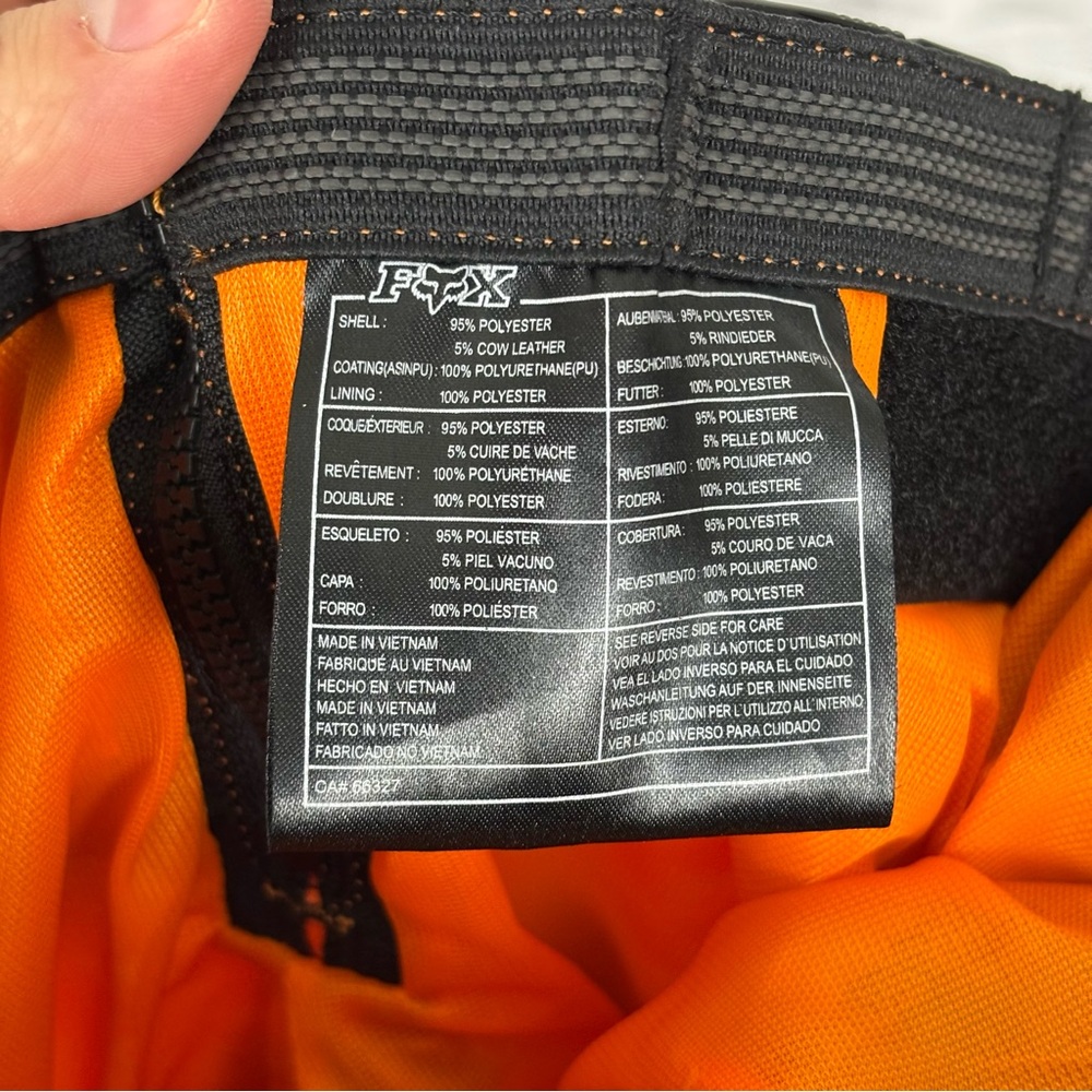 FOX RACING 180 YOUTH KIDS MOTOCROSS PANTS ORANGE BLACK SIZE 24 (AGE 8) - Picture 12 of 13